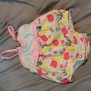3/$5 6-9 month baby girl swim suit